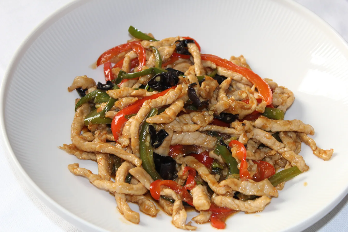 Fettine di maiale Yu Xiang - saltate piccanti con verdure