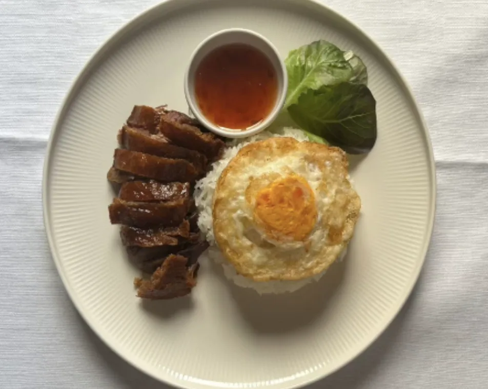 Donburi con anatra arrosto
